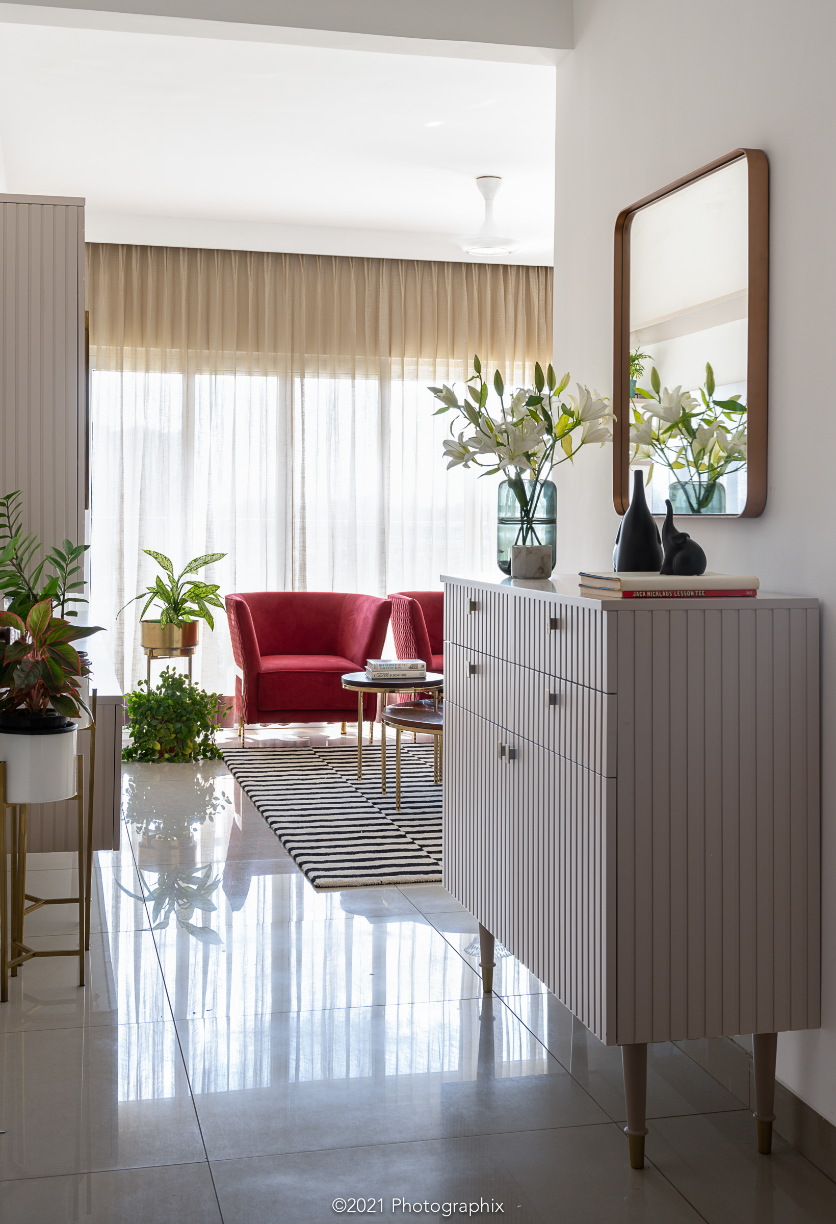 Residence B902 by Atelier-108 stitches intimacy with exuberance in a language of bold colour and quiet minimalism with a resolve to embody a young sportsman’s journey and eclectic charm