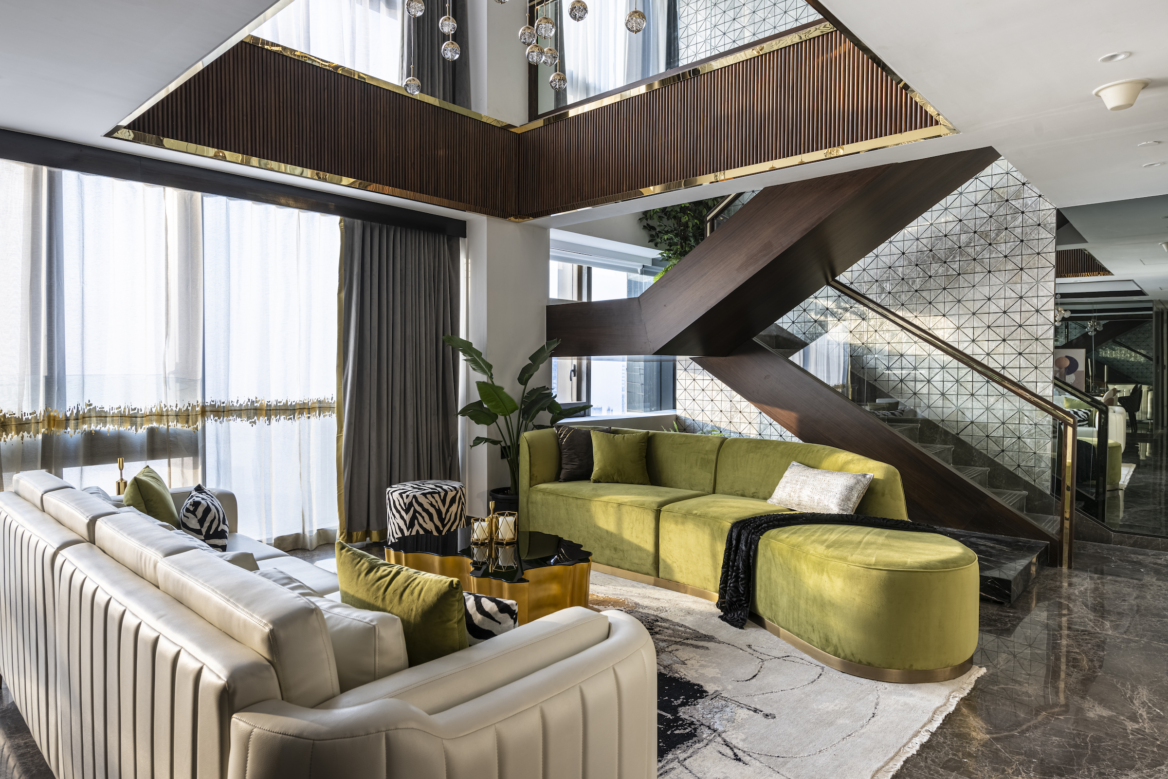 Experience the epitome of luxury living in this 2,860 Sqft Penthouse in Mumbai’s Trump Tower – Designed by Design Office Associates
