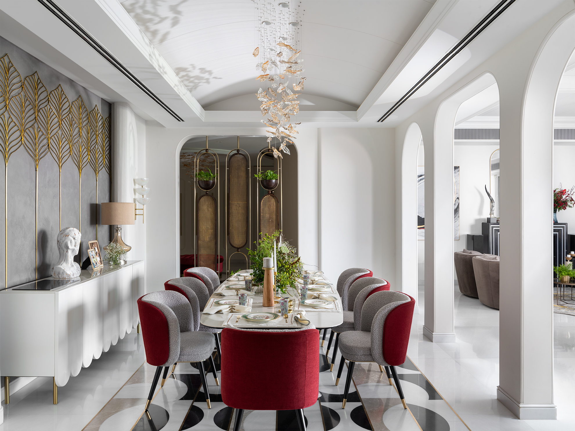 Reverie in Art Deco splendour: Malika and Mohit Sadani of The Moms Co. find their sanctuary in DLF Camellias