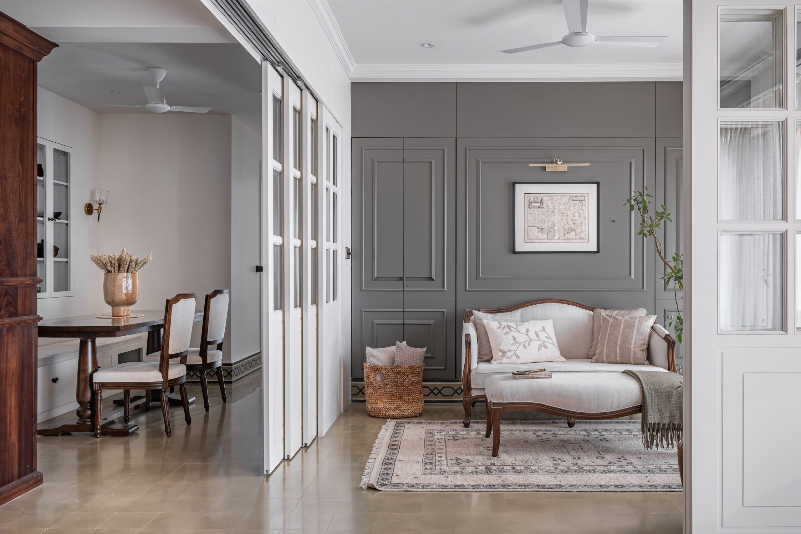 A modern island of nostalgia with Hipcouch: The confluence of artistic heritage and contemporary design in a high-rise Mumbai apartment