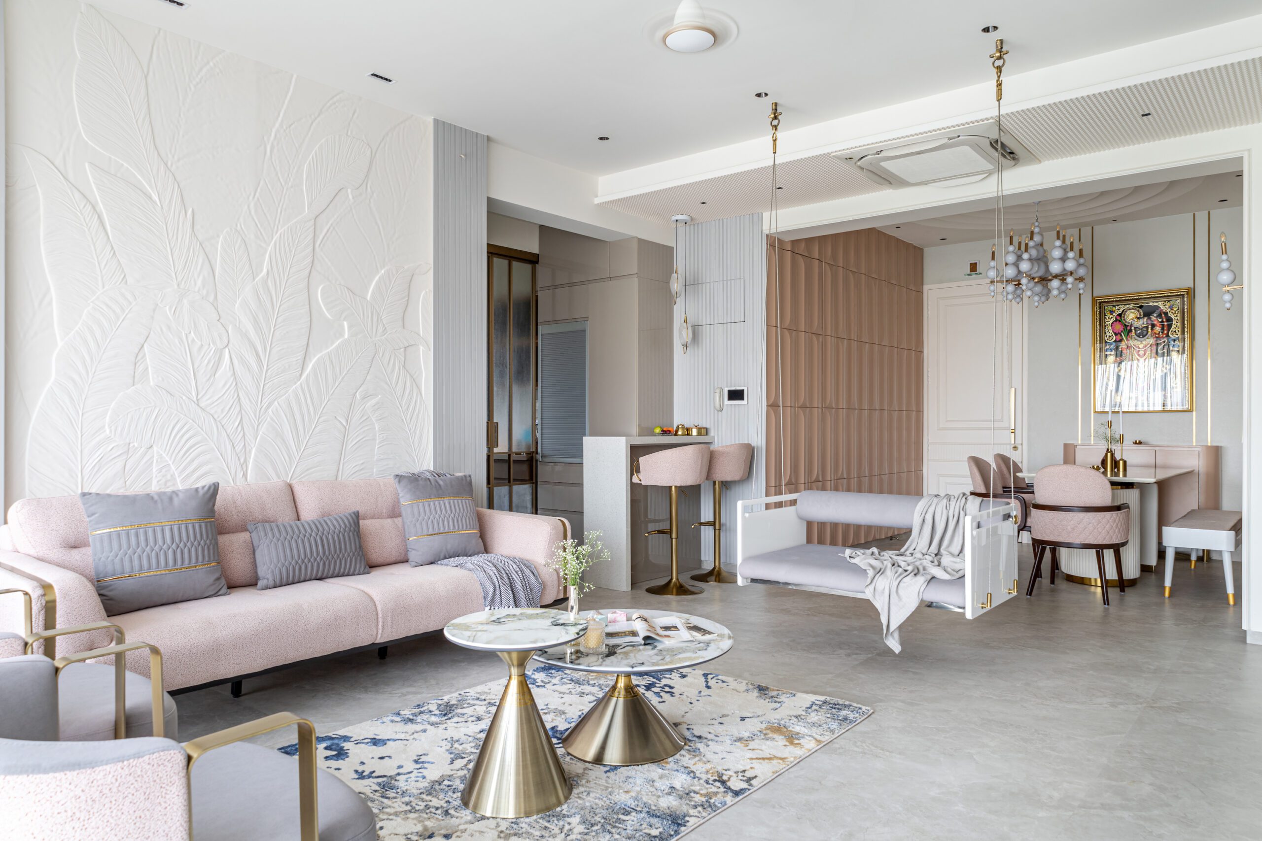 Contemporary Luxe Abode: Where Each Space Exudes Its Own Distinct Ambiance – By Sthapatya Designs