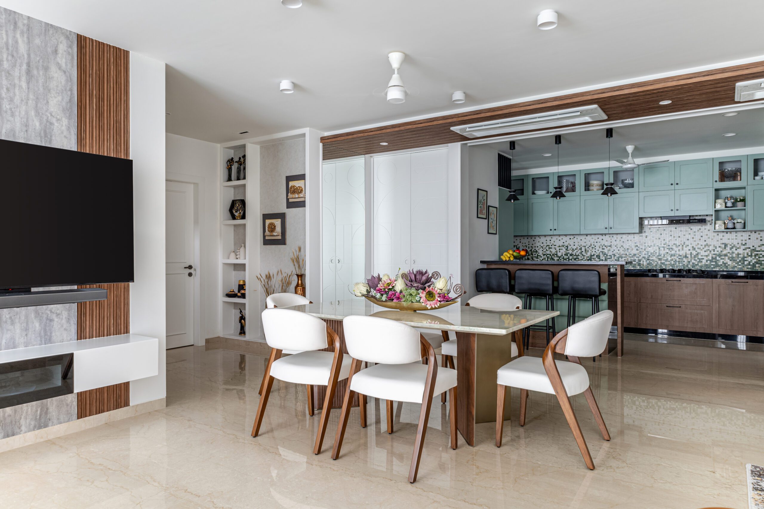 A Luxe Mumbai Duplex by 8th Dimension Architects Blending Comfort and Modern Aesthetics