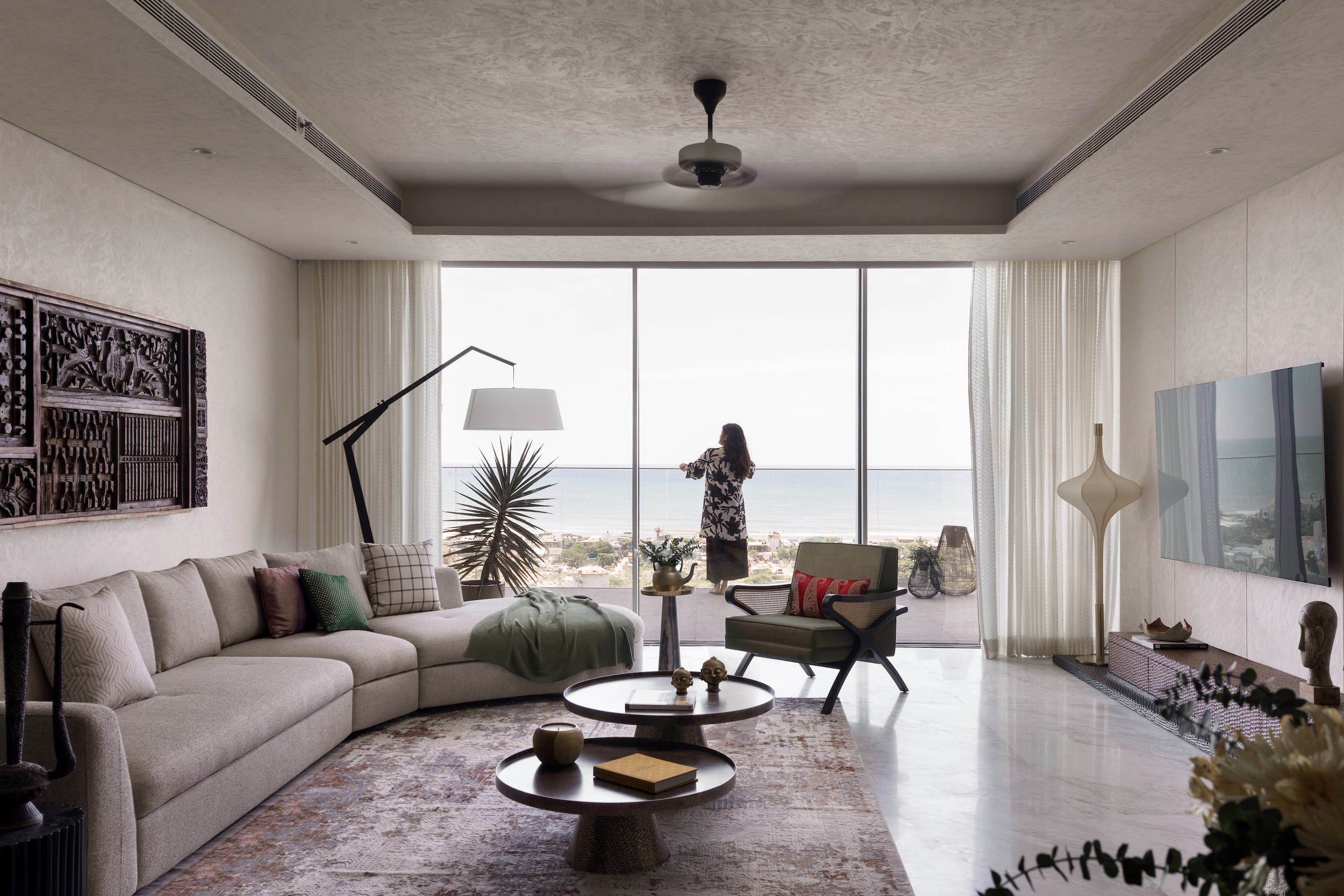 Where Ocean Serenity Meets Heritage-Rich Design and Coastal Luxury: Palindrome Spaces’ 5,000-Square-Foot Chennai Penthouse