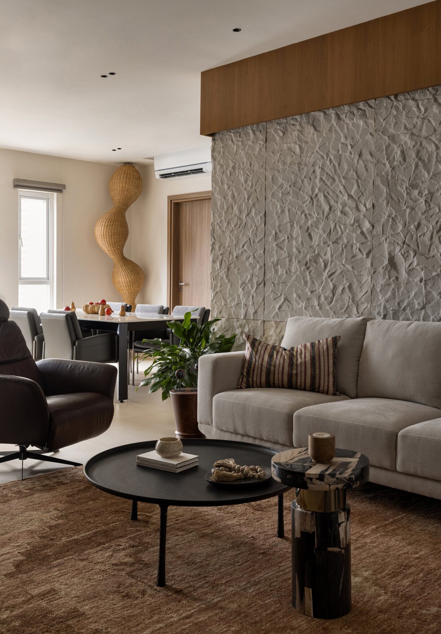 Stone Haven: A Chennai Apartment Where Texture Becomes the Quiet ...
