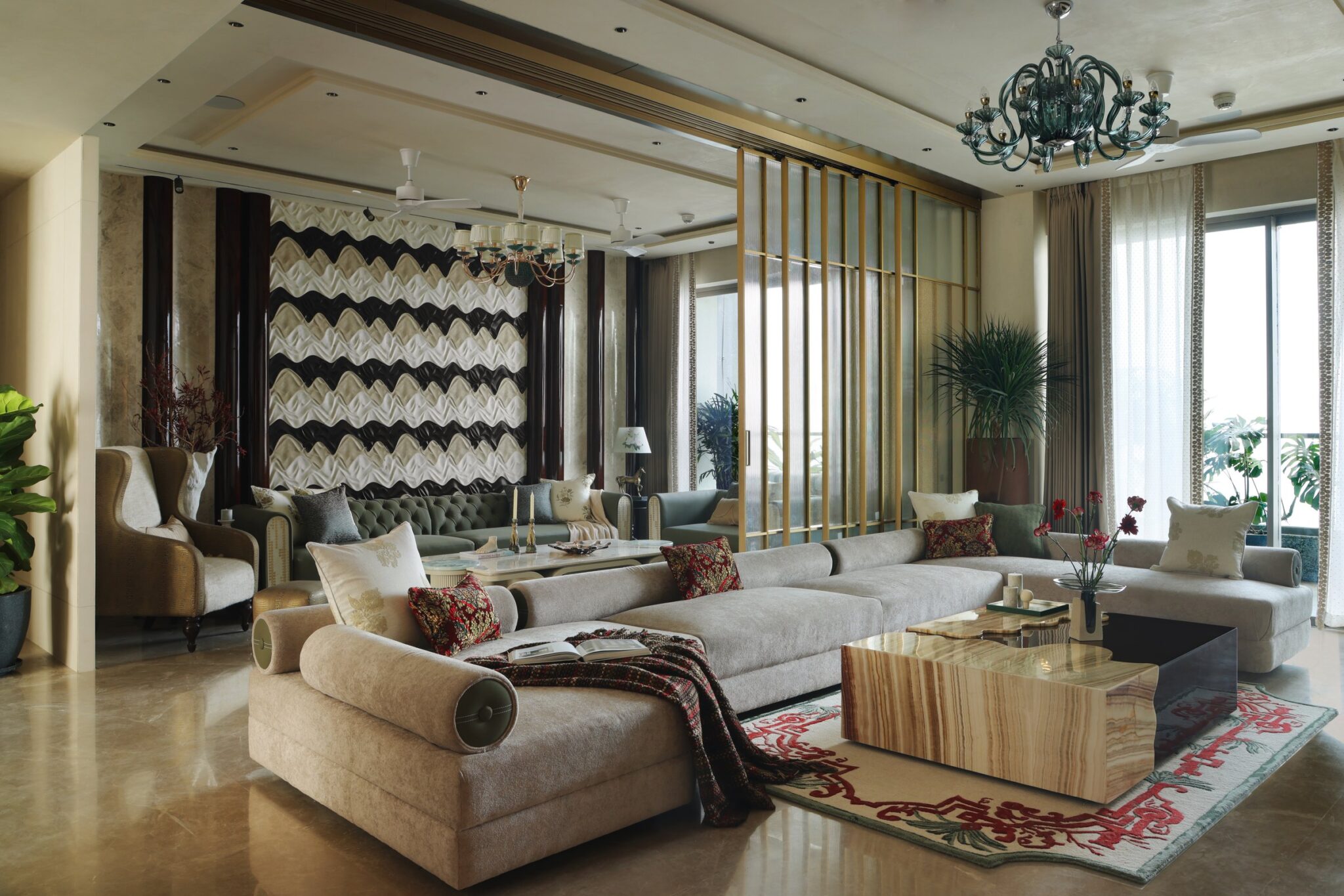 Residence of Crafted Layers: A Noida Hom...
