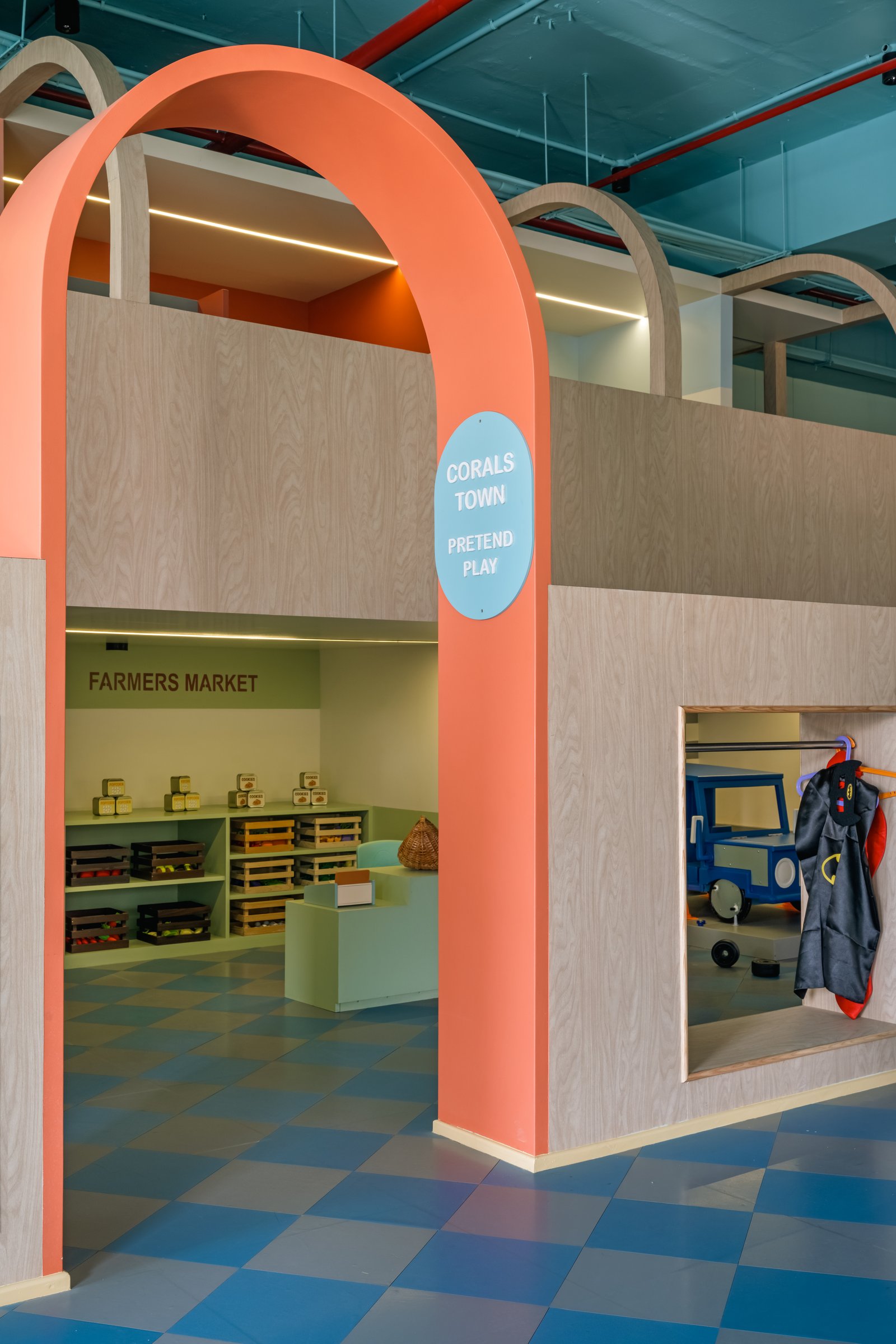 Corals, the Children’s Club: A Coral-Hued Town Built for the Imagination of a Child