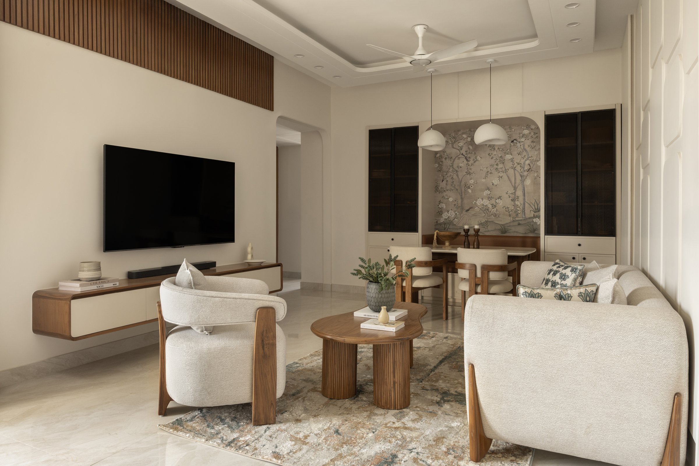 Contour House: A Gurgaon Apartment Where Softness Becomes a Design Language